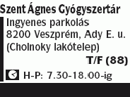 Szent Ágnes Patika Bt.