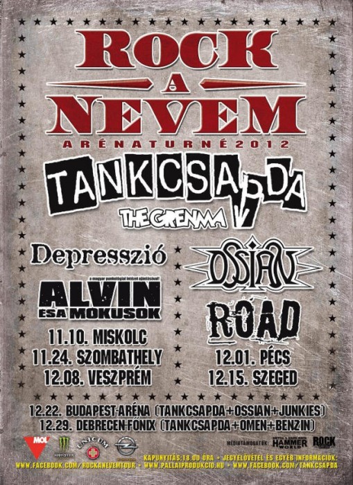 Tankcsapda Rock a Nevem 2012 Arénaturné  - Tankcsapda koncert
