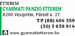   - Gyarmati Panzió és Étterem