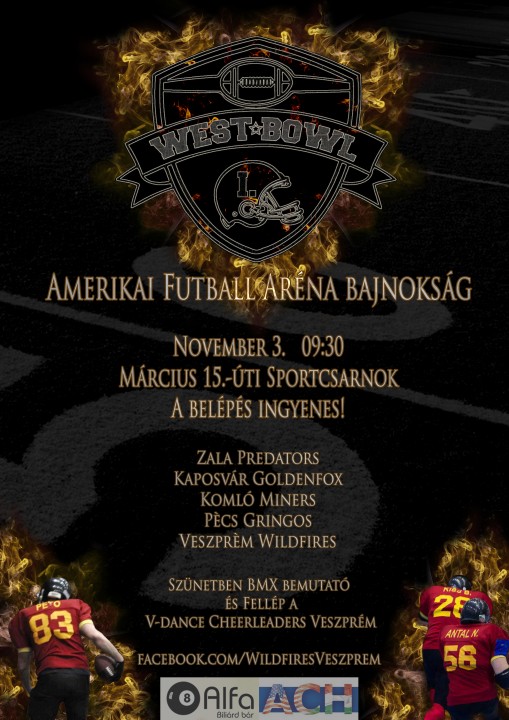   - Veszprémi West Bowl Amerikai Football Aréna Bajnokság