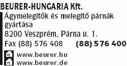   - Beurer-Hungaria Kft.